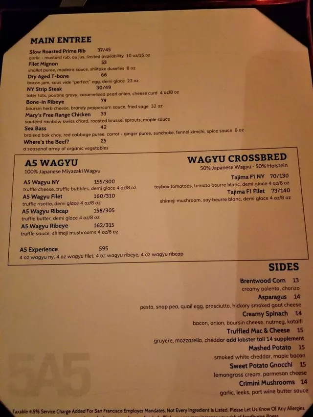 5A5 Steak Lounge