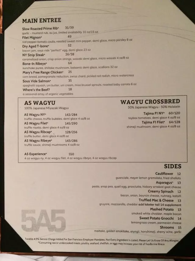 5A5 Steak Lounge
