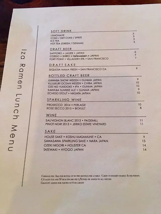 Iza Ramen Lower Haight