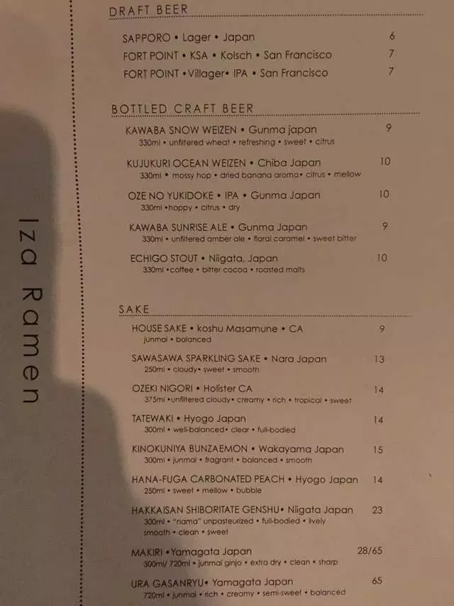 Iza Ramen Lower Haight