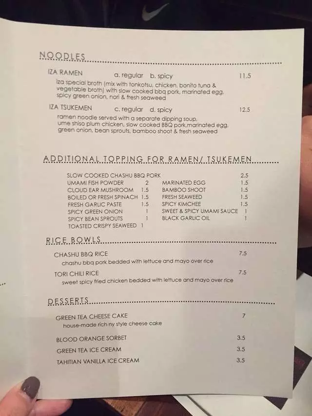 Iza Ramen Lower Haight