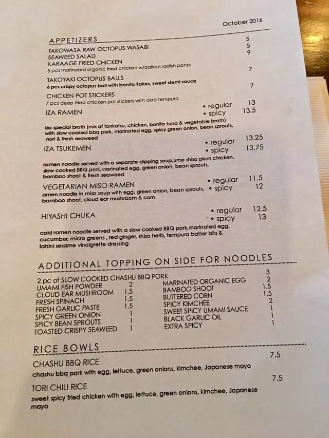 Iza Ramen Lower Haight