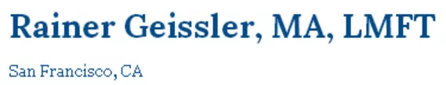 Rainer Geissler, MA LMFT