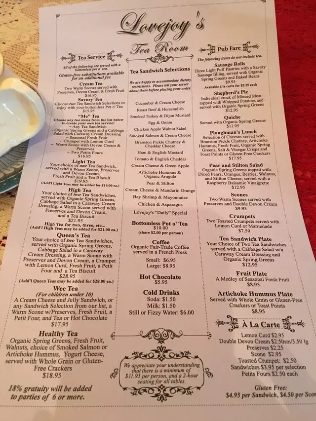 Lovejoy’s Tea Room