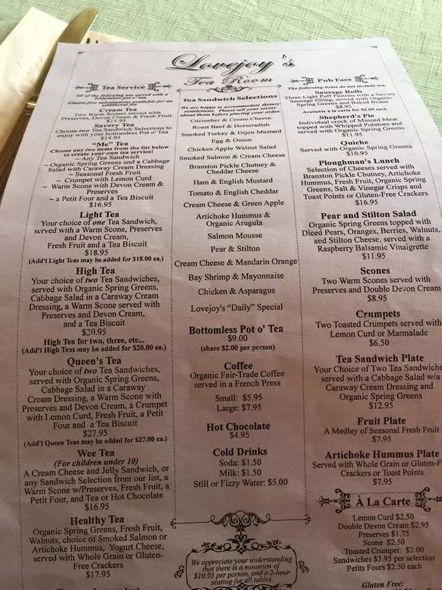 Lovejoy’s Tea Room