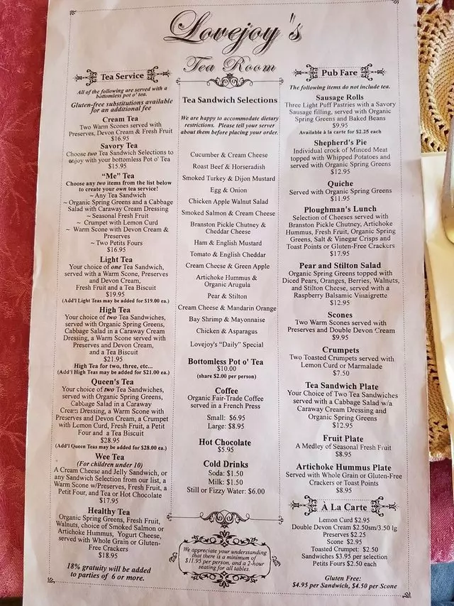 Lovejoy’s Tea Room