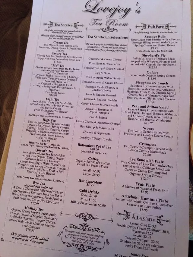Lovejoy’s Tea Room
