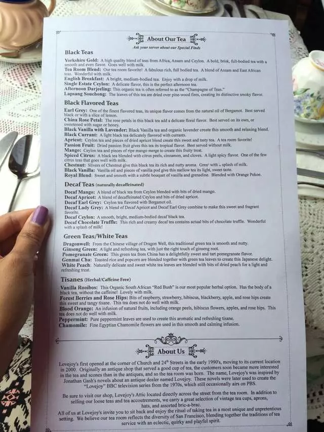 Lovejoy’s Tea Room
