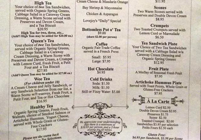 Lovejoy’s Tea Room