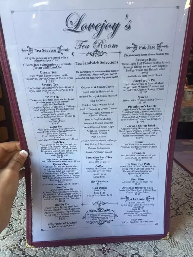 Lovejoy’s Tea Room