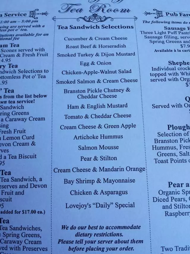 Lovejoy’s Tea Room