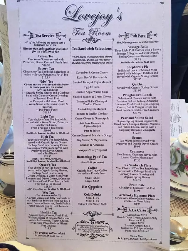 Lovejoy’s Tea Room