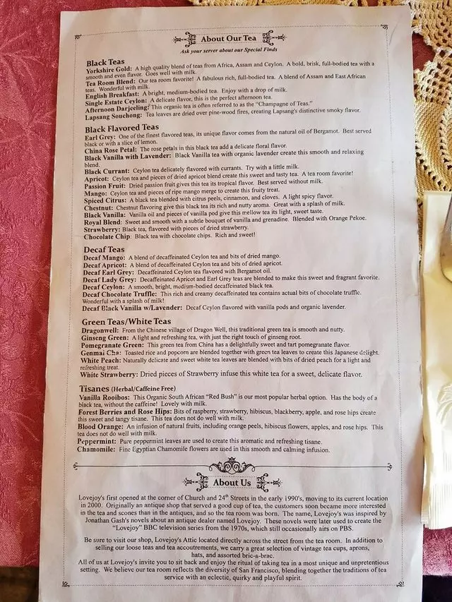 Lovejoy’s Tea Room