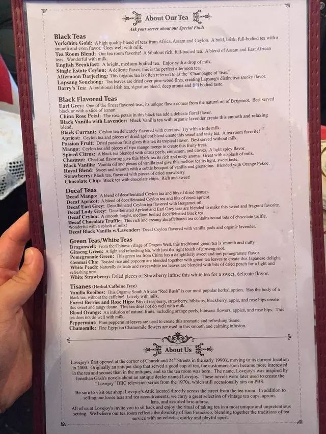 Lovejoy’s Tea Room