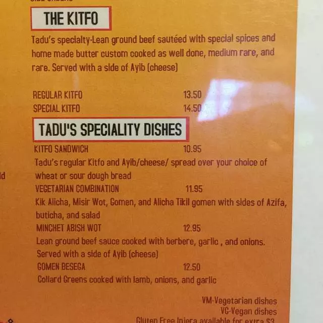 Tadu Ethiopian Kitchen