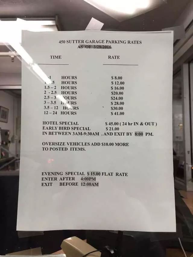 450 Sutter Garage