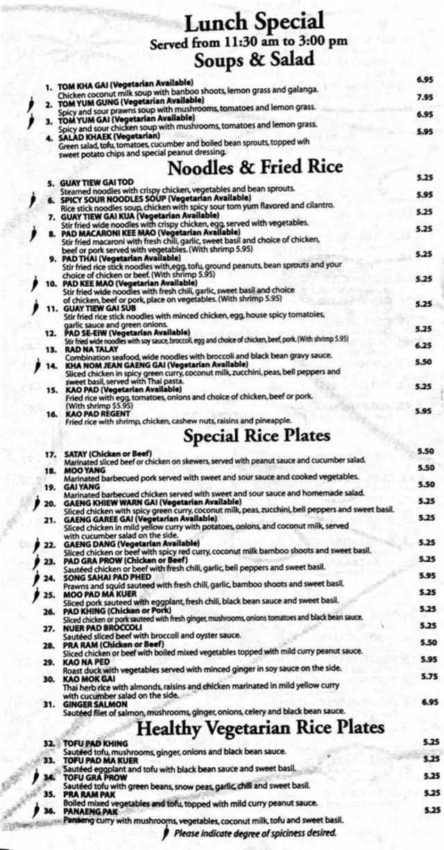 Regent Thai Restaurant