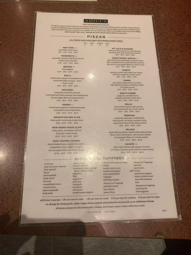 Amici’s East Coast Pizzeria
