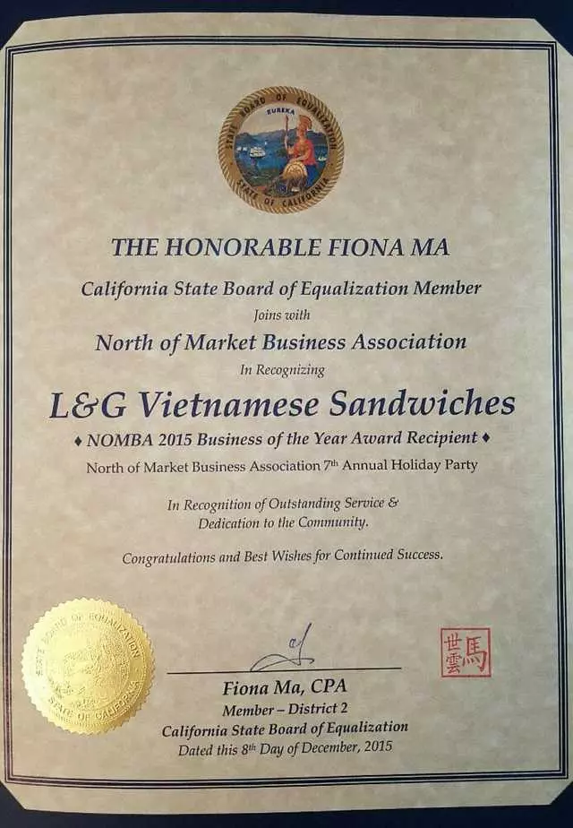 L&G Vietnamese Sandwich
