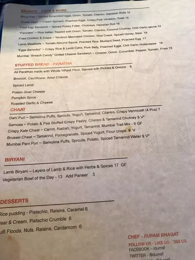 DUM Indian Soul Food