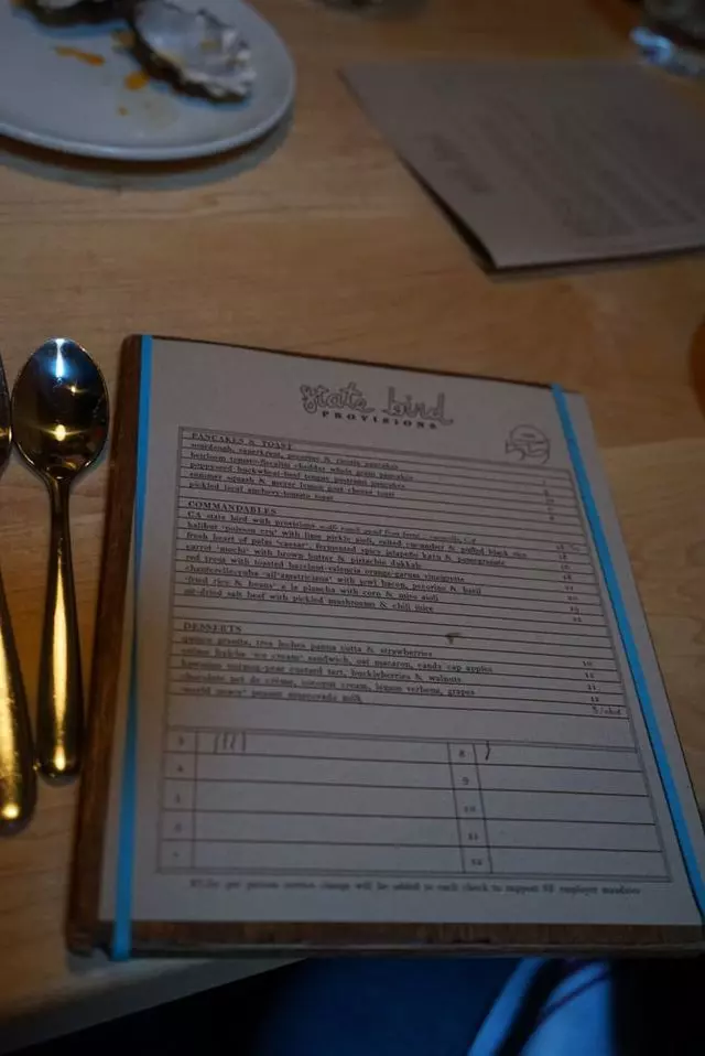 State Bird Provisions