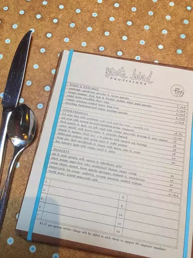 State Bird Provisions