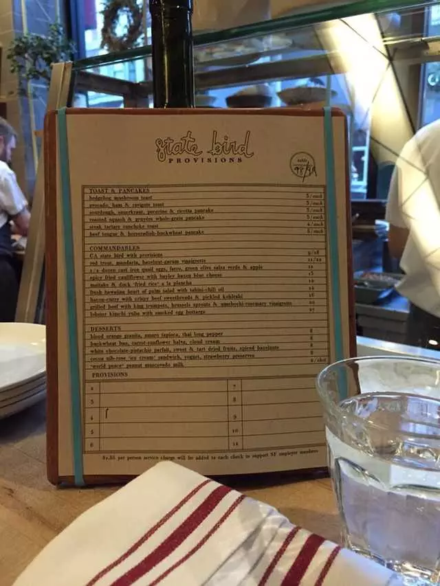 State Bird Provisions