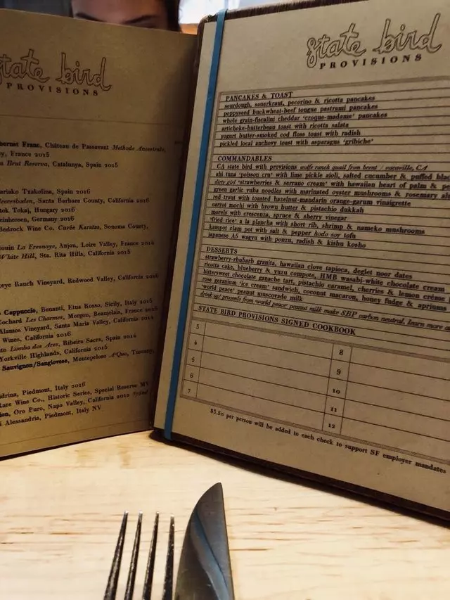 State Bird Provisions