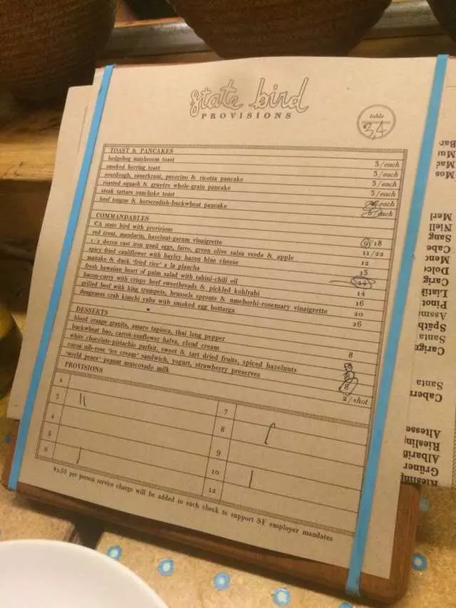 State Bird Provisions