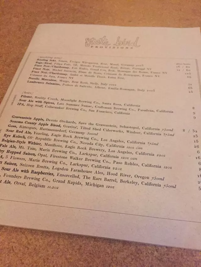 State Bird Provisions