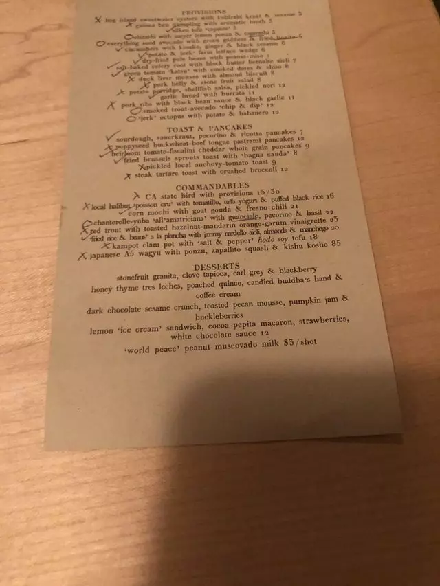 State Bird Provisions