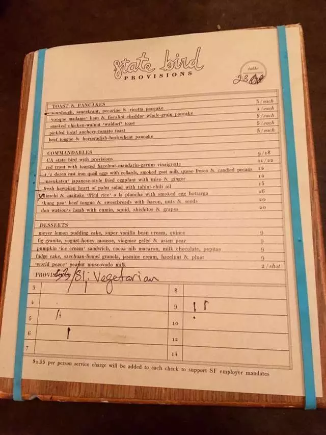 State Bird Provisions