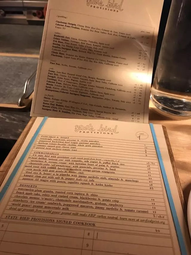 State Bird Provisions