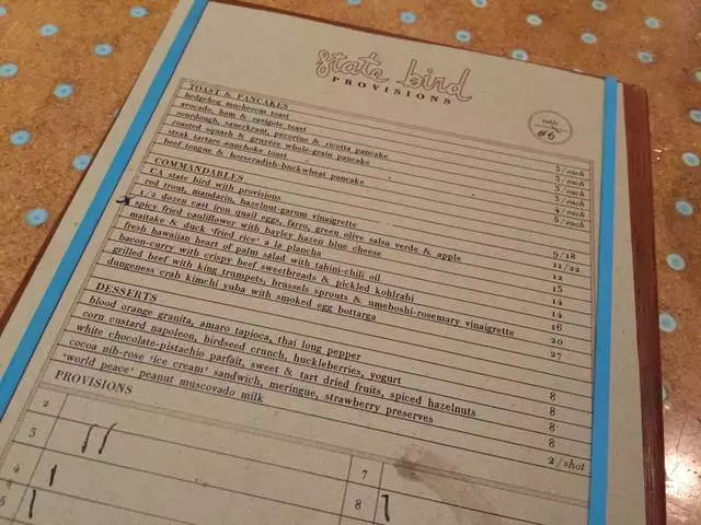 State Bird Provisions