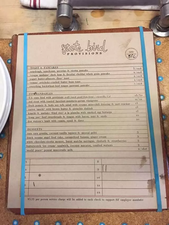 State Bird Provisions