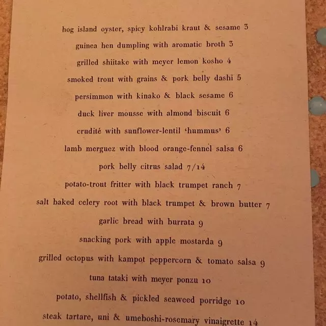 State Bird Provisions
