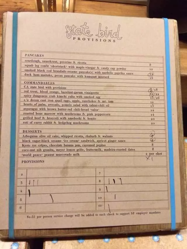 State Bird Provisions