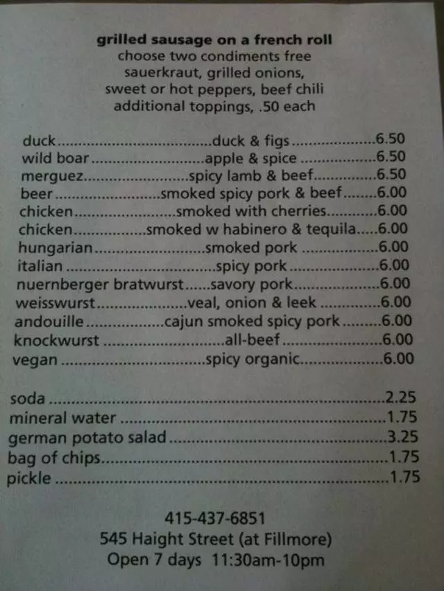 Rosamunde Sausage Grill