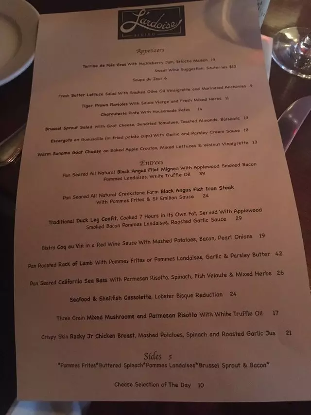 L’ardoise Bistro