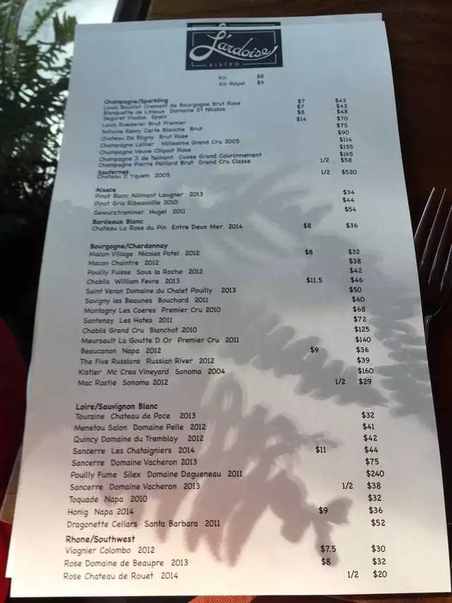 L’ardoise Bistro