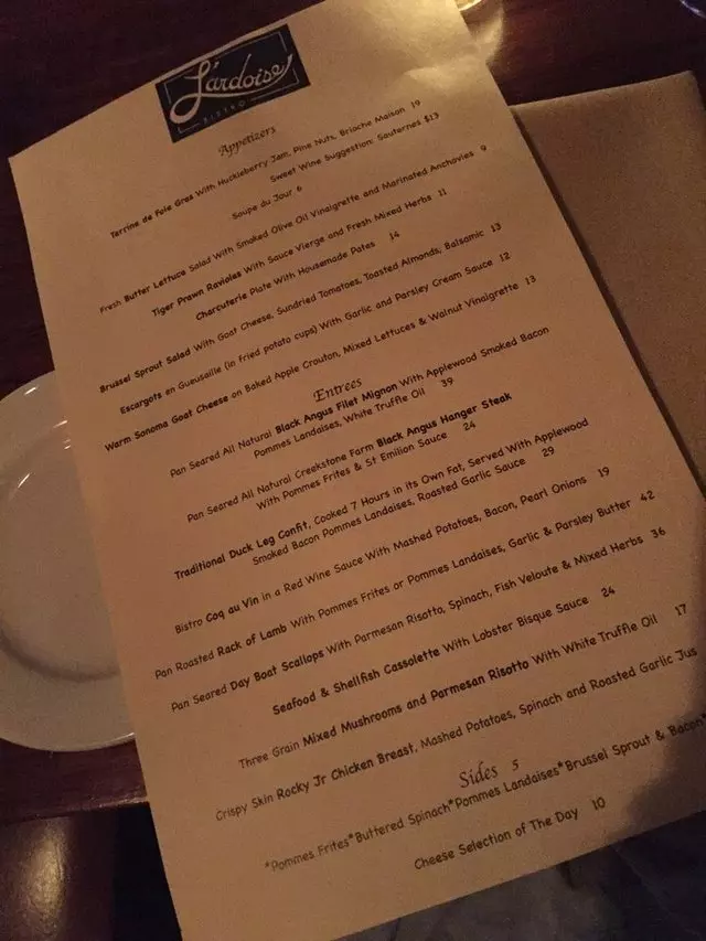 L’ardoise Bistro