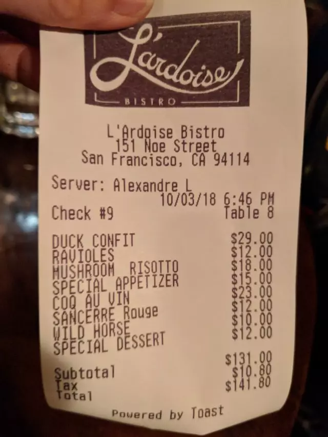 L’ardoise Bistro