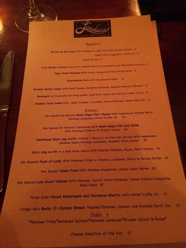 L’ardoise Bistro
