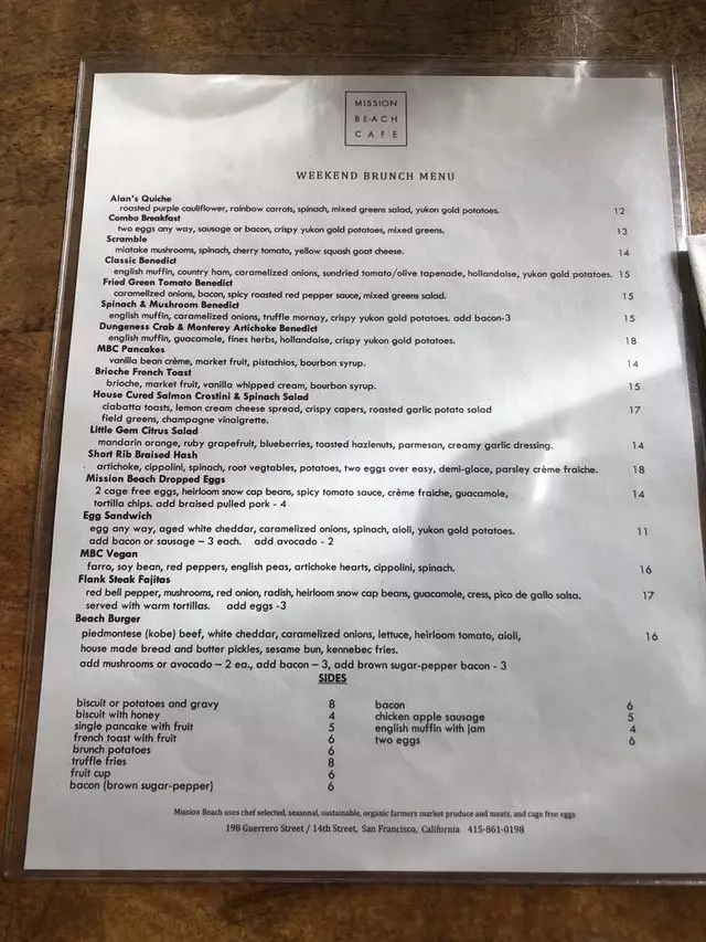 Mission Beach Cafe