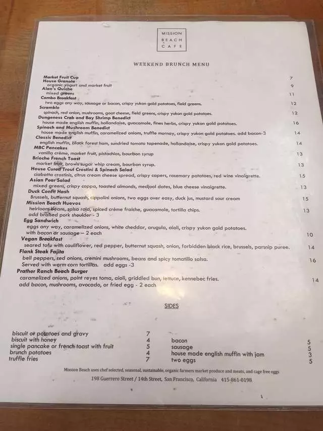Mission Beach Cafe
