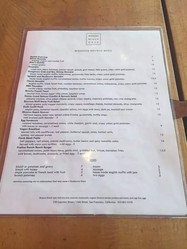 Mission Beach Cafe