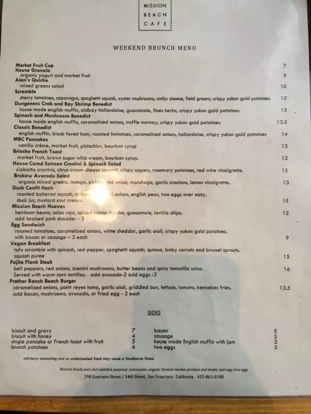 Mission Beach Cafe