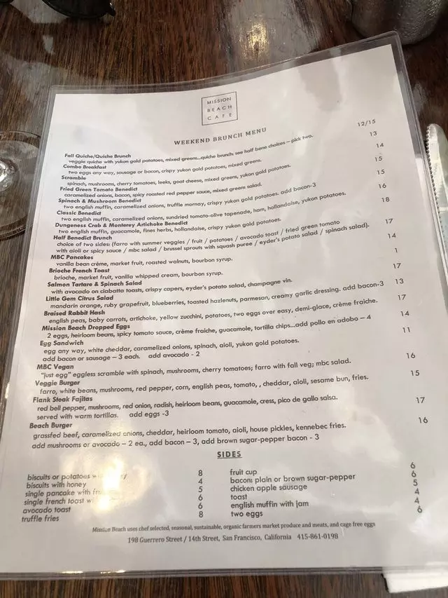 Mission Beach Cafe