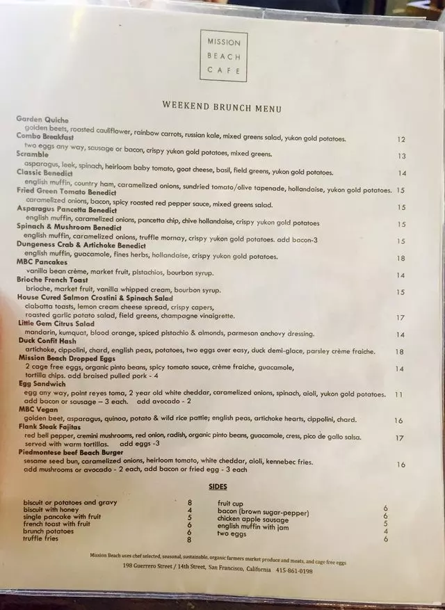 Mission Beach Cafe
