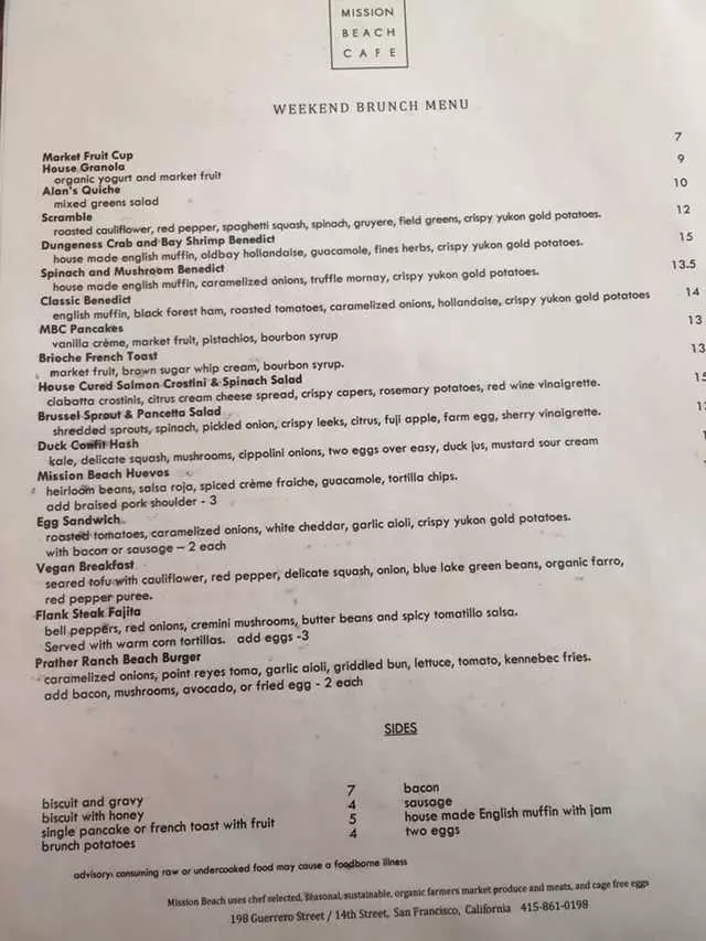Mission Beach Cafe